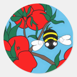 Apple Bee Ronde Sticker