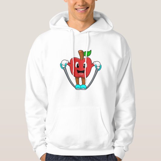 Apple bij Fitness met Rope Hoodie (Voorkant)