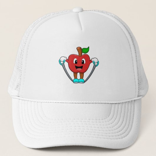 Apple bij Fitness met Rope Trucker Pet (Voorkant)