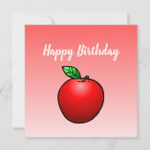 Apple Birthday Kaart (Voorkant)