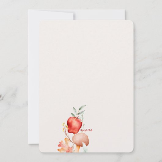 Apple Birthday Kaart (Achterkant)