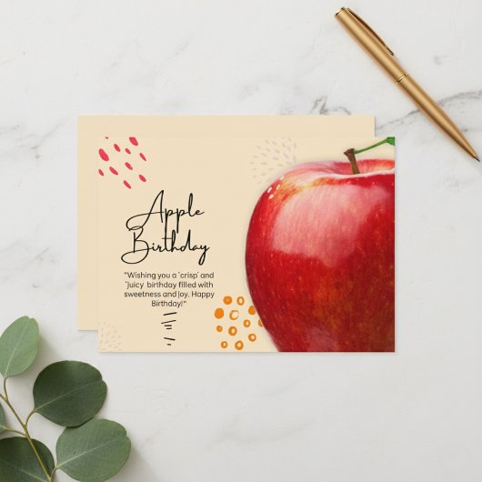 Apple Birthday Kaart