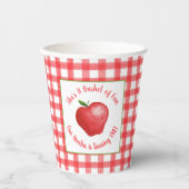 Apple Birthday Paper Cup - Bushel of Fun Papieren Bekers (Voorkant)