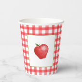 Apple Birthday Paper Cup Papieren Bekers (Achterkant)