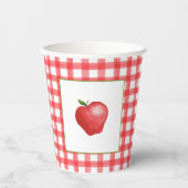 Apple Birthday Paper Cup Papieren Bekers (Voorkant)