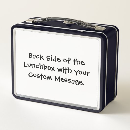 Apple Black Metal Lunch Box (Achterkant)