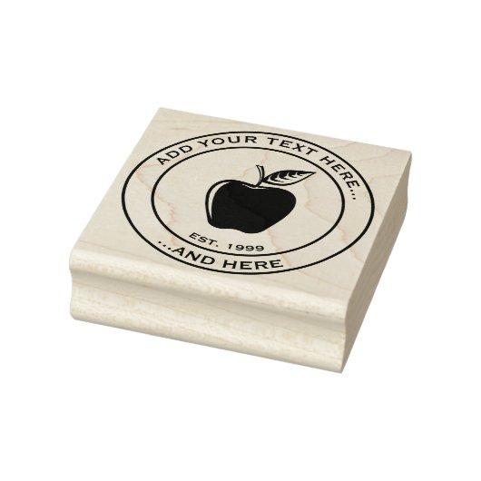 Apple Black Rubberstempel (Stempel)
