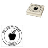 Apple Black Rubberstempel (Gestempeld)