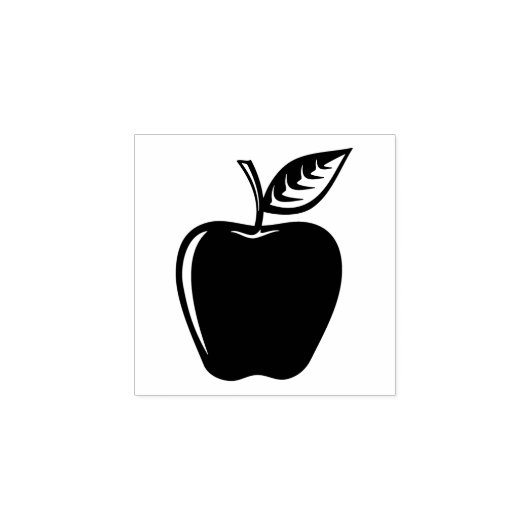 Apple Black Rubberstempel (Afrduk)