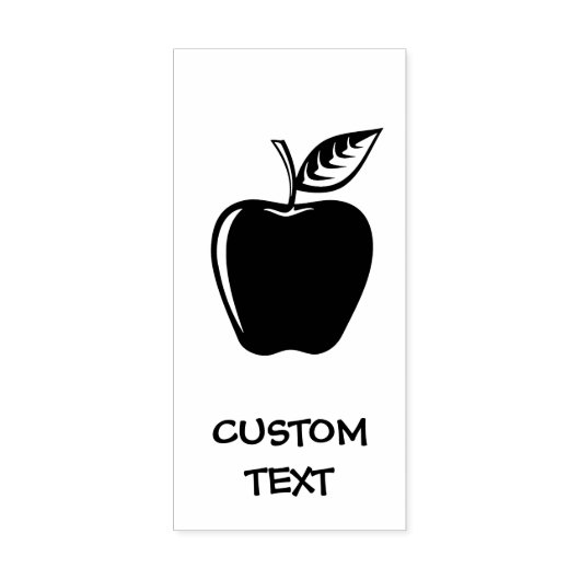 Apple Black Rubberstempel (Afrduk)