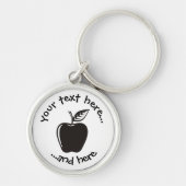 Apple Black Sleutelhanger (Voorkant)
