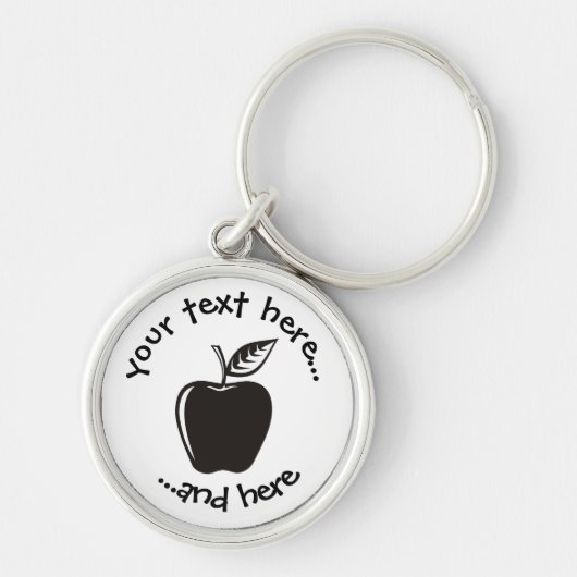 Apple Black Sleutelhanger (Voorkant)