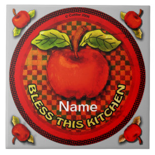 Apple Bless Deze keuken Tegeltje