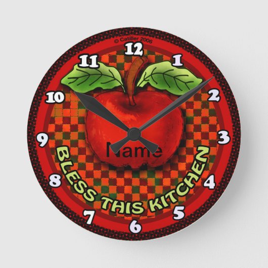 Apple Bless This Kitchen klok (Voorkant)