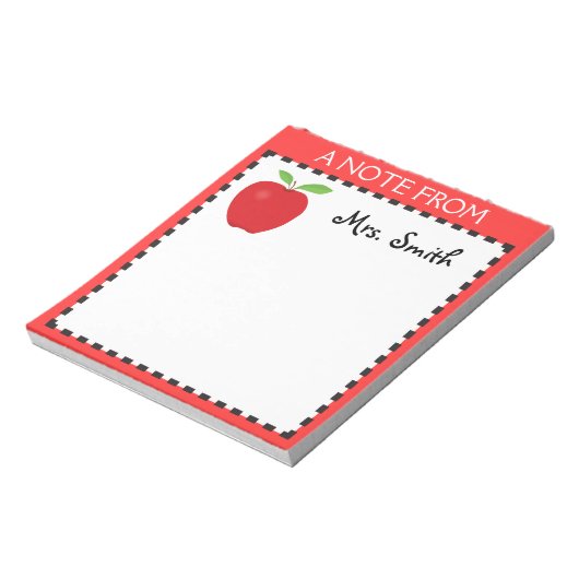 Apple-blocnote voor een leraar notitieblok (Linkerzijde)