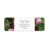 Apple Bloemen Adreslabel Etiket (Voorkant)