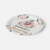 Apple Bloemen Leraar Pensioen Partij Papieren Bordje (Gekanteld)