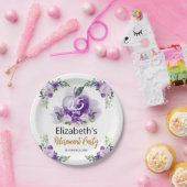 Apple Bloemen Leraar Pensioen Partij Papieren Bordje (Feest)