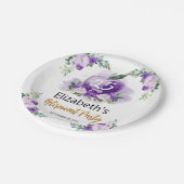 Apple Bloemen Leraar Pensioen Partij Papieren Bordje (Gekanteld)