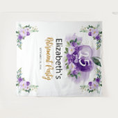 Apple Bloemen Leraar Pensioen Party Achtergrond Wandkleed (Voorkant (horizontaal))