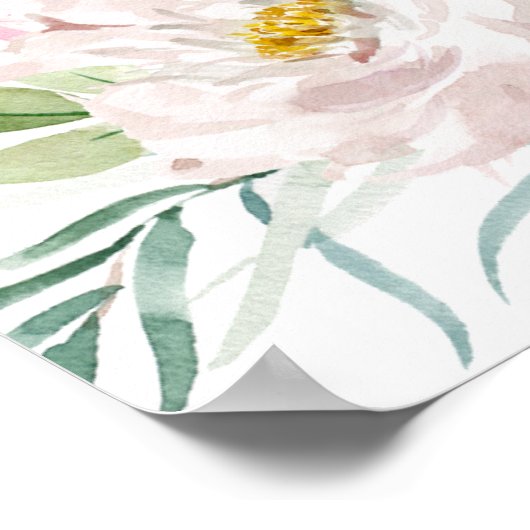 Apple Bloemen Leraar Pensioen Party Welkomstbord Poster (Hoek)