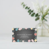 Apple Bloementuin Zwart Krijtbord Leraar Visitekaartje (Staand voorkant)