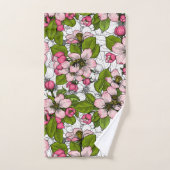 Apple-bloesem op wit bad handdoek (Handdoek)