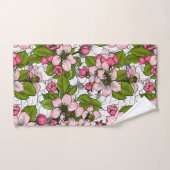 Apple-bloesem op wit bad handdoek (Handdoek)