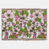 Apple-bloesem op wit deken (Voorkant)