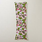 Apple-bloesem op wit lichaamskussen (Voorkant Verticaal)