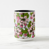 Apple-bloesem op wit mok (Midden)