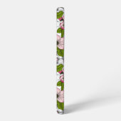 Apple-bloesem op wit samsung galaxy hoesje (Linkerkant)