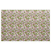 Apple-bloesem op wit stof (Yard (91,4 cm))