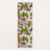 Apple-bloesem op wit yogamat (Voorkant)