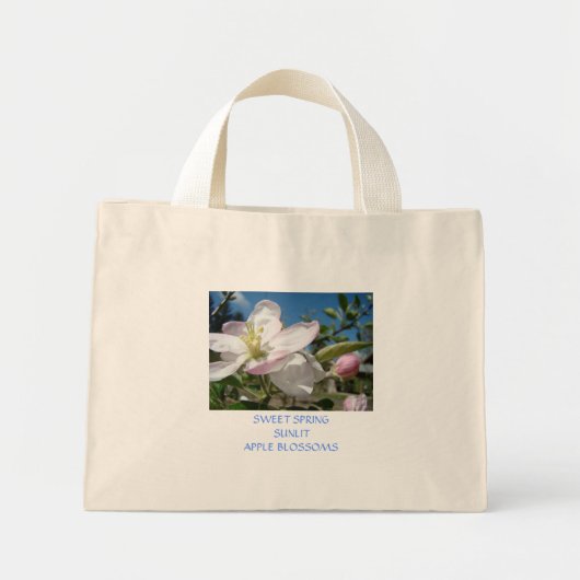 Apple BLOESEMTAS CANVAS STRANDTAS Mini Tote Bag (Voorkant)