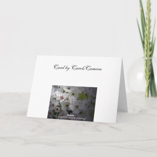 Apple Blossom-aanmoediging Kaart (Achterkant)