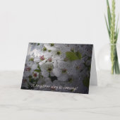 Apple Blossom-aanmoediging Kaart (Voorkant)