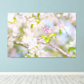 Apple blossom - Beauty Canvas Afdruk (Insitu (Houten vloer))