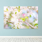 Apple blossom - Beauty Canvas Afdruk (Insitu (Houten vloer))