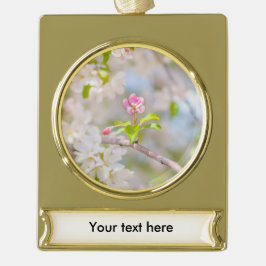 Apple blossom - Beauty Verguld Banner Ornament