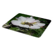 Apple Blossom & Bee Macro Photo | Cutting Board Snijplank (Hoek)