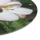 Apple Blossom & Bee Macro Photo | Cutting Board Snijplank (Hoek)