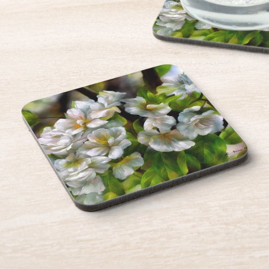 Apple Blossom Bier Onderzetter (Linkerzijde)