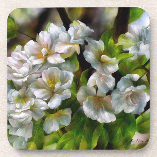 Apple Blossom Bier Onderzetter (Voorkant)