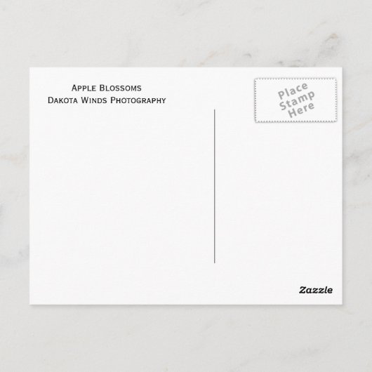 Apple Blossom Briefkaart (Achterkant)