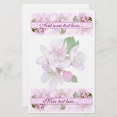 APPLE BLOSSOM ~ Briefpapier (Voorkant / Achterkant)