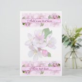 APPLE BLOSSOM ~ Briefpapier (Staand voorkant)