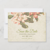 Apple Blossom Bruiloft Save the Date Kaart (Voorkant)