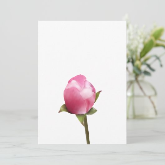 Apple Blossom Bud Feestdagenkaart (Staand voorkant)