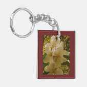 Apple Blossom Burgundy Sleutelhanger (Voorkant Links)